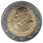 2007 VATICANO 2EUROS BENEDICTO