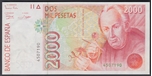1992/04/24 JUAN CARLOS I 2000 PESETAS SIN SERIE. Ord.Cat.90