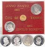 VATICANO lote 6 medalla plata diferentes. Ord.Cat.4
